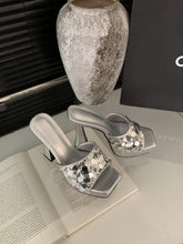 Sequin Versatile Chunky Heel Shoes